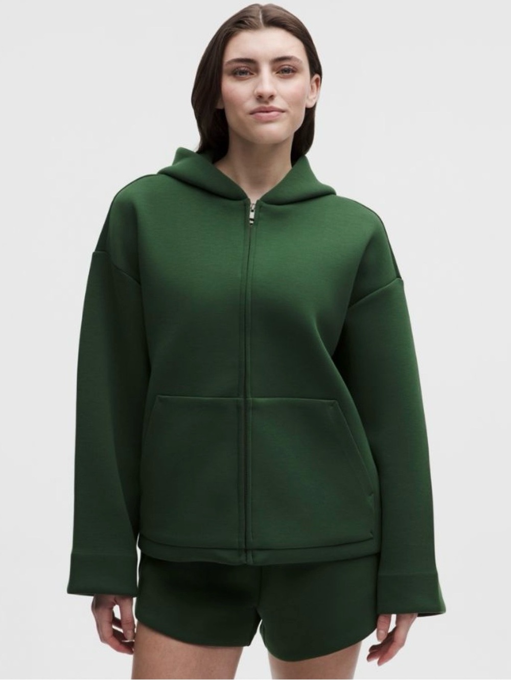 lululemon Sleek Spacer Full-Zip Hoodie Ivy Green 10 Medium